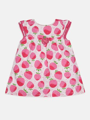 Printed Dress - Strawberries